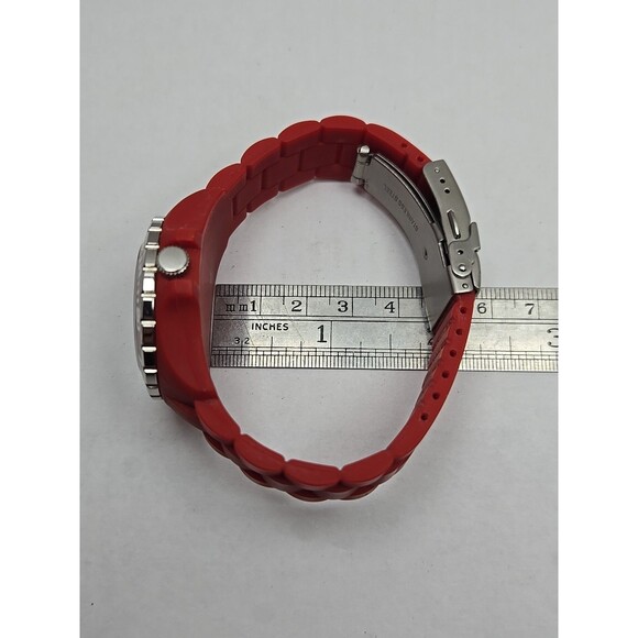 Seapro SP3214 Spring Red Quartz Womens Watch Silicone 36mm New Battery WR30M - Picture 7 of 8